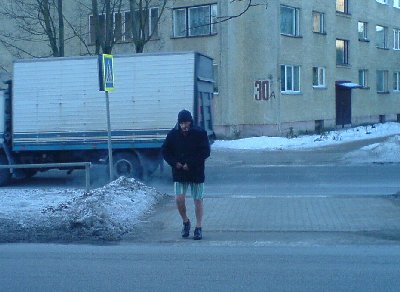 на улице -30...